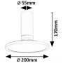 Lampa podsufitowa 1x20 W biała 71328 Rabalux Ovidia zdj.2