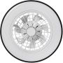 Plafon 1x48 W biały-czarny 71331 Rabalux Dalfon 2 zdj.6