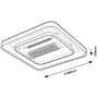 Plafon 1x50 W biały-czarny 71341 Rabalux Aireon zdj.2