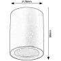 Lampa podsufitowa 1x35 W biała 71343 Rabalux Koven zdj.2
