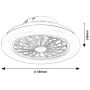 Lampowentylator podsufitowy 1x24 W biała 71348 Rabalux Dalfon zdj.2
