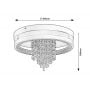 Plafon 1x20 W czarny 71352 Rabalux Maribell zdj.2