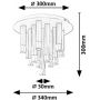 Lampa podsufitowa x5 W czarna-przezroczysta 71354 Rabalux Ramira zdj.2