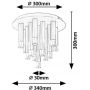 Lampa podsufitowa x5 W przezroczysta-złota 71355 Rabalux Ramira zdj.3