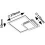 Lampa podsufitowa 2x24 W biała-czarna 71370 Rabalux Ottavia zdj.2