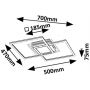 Lampa podsufitowa 3x28 W biała-czarna 71372 Rabalux Ottavia zdj.2