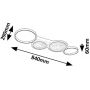 Lampa podsufitowa 4x40 W biała-czarna 71379 Rabalux Aranis zdj.2