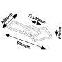 Lampa podsufitowa 2x24 W biała-chrom 71381 Rabalux Ellinor zdj.2