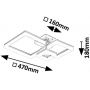 Lampa podsufitowa 3x22 W biała-chrom 71388 Rabalux Amilia zdj.2