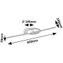 Lampa podsufitowa 2x24 W biała-czarna 71395 Rabalux Twisterra zdj.2