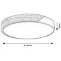 Lampa podsufitowa x24 W czarna-drewno 71416 Rabalux Maple2 zdj.2