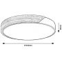 Lampa podsufitowa x42 W biała-drewno 71419 Rabalux Maple2 zdj.2