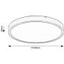 Inteligentny plafon 1x36 W biały 71431 Rabalux Alenzo zdj.2