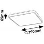 Plafon 1x24 W biały-czarny 71432 Rabalux Alenzo zdj.2