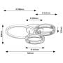Lampa podsufitowa x38 W złota 71473 Rabalux Rivona zdj.2