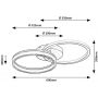 Lampa podsufitowa x38 W czarna 71479 Rabalux Seraphiel zdj.2