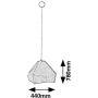 Lampa wisząca 1x40 W czarna-szary/popielaty 72000 Rabalux Lomiro zdj.2