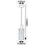 Lampa wisząca 1x60 W czarna-przydymiona 72037 Rabalux Fumea zdj.2