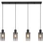 Lampa wisząca 4x60 W czarna-przydymiona 72039 Rabalux Fumea zdj.3