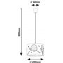 Lampa wisząca 1x40 W biała-multikolor 72069 Rabalux Fowly zdj.2