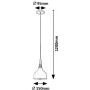 Lampa wisząca 1x40 W czarna-złota-szary/popielaty-drewno 72135 Rabalux Drusilla zdj.2