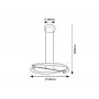 Lampa wisząca 1x40 W czarna-złota 72149 Rabalux Adalind zdj.2
