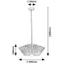 Lampa wisząca 1x6 W czarna-szary/popielaty 72150 Rabalux Revan zdj.2