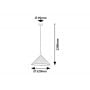Lampa wisząca 1x40 W czarna 72164 Rabalux Linavo zdj.2