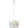 Lampa wisząca 1x40 W biała-multikolor 72166 Rabalux Flappy zdj.1