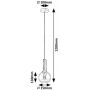 Lampa wisząca 1x40 W czarna 72171 Rabalux Centio zdj.2