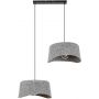Lampa wisząca 2x10 W czarna-szary/popielaty 72190 Rabalux Farelia zdj.1