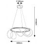 Lampa wisząca 1x54 W czarna 72191 Rabalux Montema zdj.2