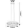 Lampa wisząca 1x42 W czarna-złota 72221 Rabalux Thric zdj.2