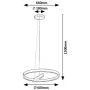 Lampa wisząca 1x34 W aluminium 72222 Rabalux Thrac zdj.2