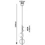 Lampa wisząca 3x5 W biała-czarna 72224 Rabalux Jules zdj.2