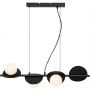 Lampa wisząca 4x5 W biała-czarna 72225 Rabalux Jules zdj.3