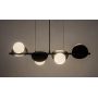 Lampa wisząca 4x5 W biała-czarna 72225 Rabalux Jules zdj.5