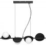 Lampa wisząca 4x5 W biała-czarna 72225 Rabalux Jules zdj.1