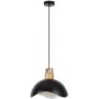 Lampa wisząca 1x40 W biała-czarna-drewno 72228 Rabalux Filina zdj.1