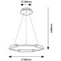 Lampa wisząca 1x45 W czarna 72229 Rabalux Sindri zdj.2