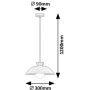 Lampa wisząca 1x5 W drewno-opal-beżowa 72230 Rabalux Golnar zdj.2