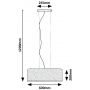 Lampa stojąca 3x40 W czarna-beżowa 72251 Rabalux Narmin zdj.2