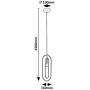 Lampa wisząca 1x40 W czarna-miedź 72263 Rabalux Rovier zdj.2