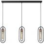Lampa wisząca 3x40 W czarna-miedź 72264 Rabalux Rovier zdj.1