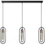 Lampa wisząca 3x40 W czarna-miedź 72264 Rabalux Rovier zdj.4