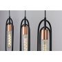 Lampa wisząca 3x40 W czarna-miedź 72264 Rabalux Rovier zdj.6