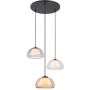 Lampa wisząca 3x5 W biała-czarna-przezroczysta-przydymiona-bursztynowa 72276 Rabalux Elowen zdj.3