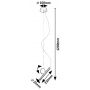 Lampa wisząca 1x3 W biała-czarna 72278 Rabalux Alaric zdj.2