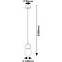Lampa wisząca 1x38 W biała-niebieska 72279 Rabalux Gellia zdj.2