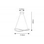 Lampa wisząca 1x40 W złota 72281 Rabalux Kallira zdj.2